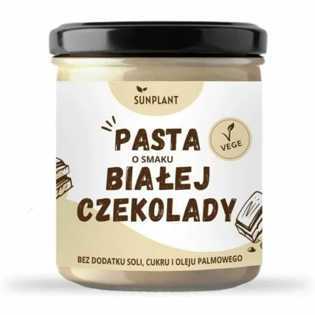 Krem o Smaku Białej Czekolady Bez Dodatku Cukru 300 g - Sunplant