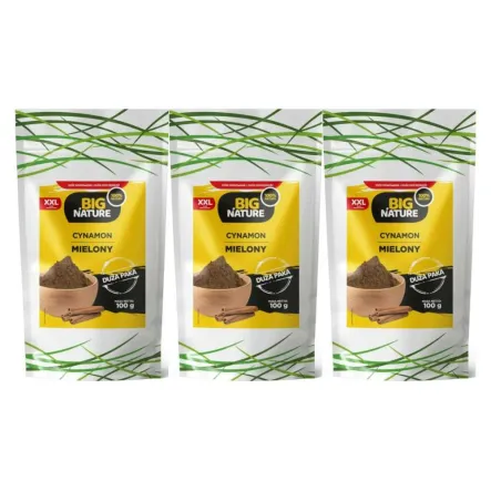 3 x Cynamon Mielony 100 g - Big Nature