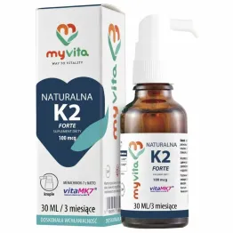 Naturalna Witamina K2 MK-7 Forte 100 mcg Krople 30 ml - MyVita