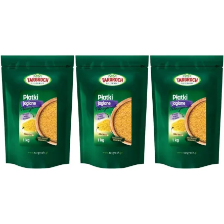 Zestaw 3 x Płatki Jaglane Pełnoziarniste 1 kg - Targroch