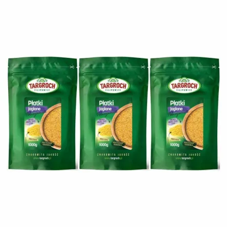 Zestaw 3 x Płatki Jaglane 1 kg - Targroch 