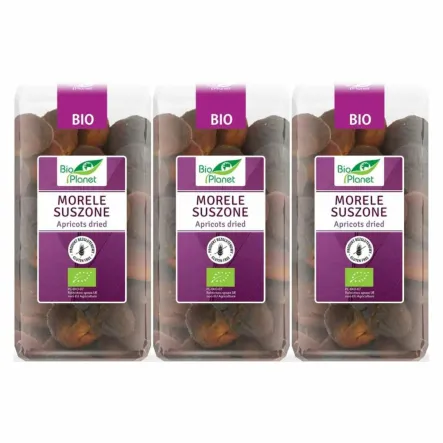 3 x Morele Suszone Bezglutenowe Bio 400 g - Bio Planet
