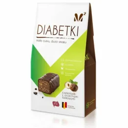 Czekoladki Diabetki Orzech Laskowy Bez Dodatku Cukru 100 g - Alma Bonbons