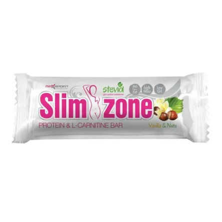 Slim Zone Baton Wysokoproteinowy o Smaku Waniliowo-Orzechowym 45 g MAX SPORT