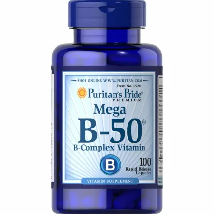 Witamina B-50 Complex 100 Kapsułek - Puritan's Pride