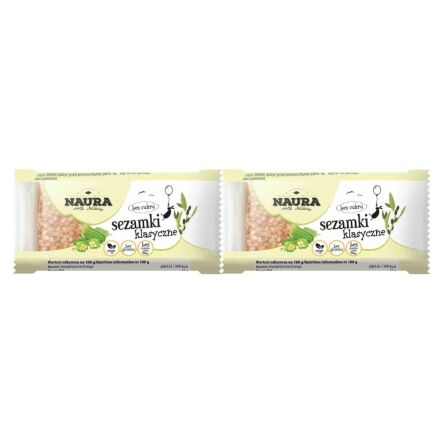 2 x Sezamki bez dodatku cukru 27 g - Naura 
