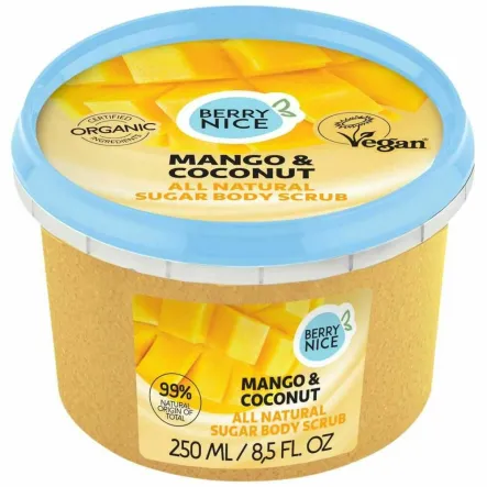 Cukrowy Scrub do Ciała Mango & Kokos 250 ml - Berry Nice