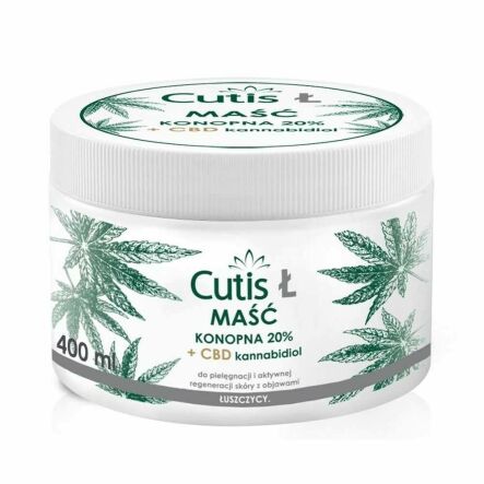 CUTIS Ł - ŁUSZCZYCA Maść Konopna 20%+CBD 400 ml - myLab - Wyprzedaż
