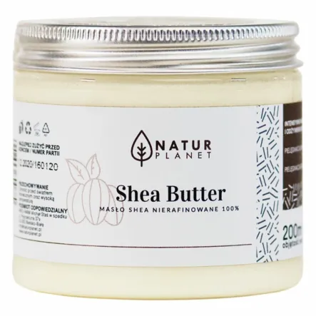Masło Shea Nierafinowane 200 ml - Natur Planet