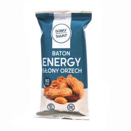 Baton ENERGY Słony Orzech 50 g - Dobry Squat