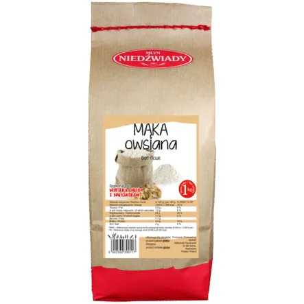 Mąka Owsiana 1 kg - Młyn Niedźwiady