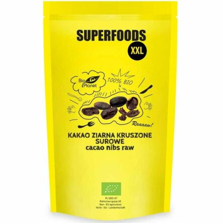 Kakao Ziarna Kruszone Surowe Bio 600 g - Bio Planet