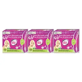 3 x Podpaski Higieniczne Mini Z Paskiem Anionowym 12 sztuk Gentle day