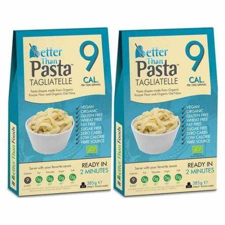 Zestaw 2 x Makaron Konjac Tagliatelle Bezglutenowy Bio 385 g Better Than Foods