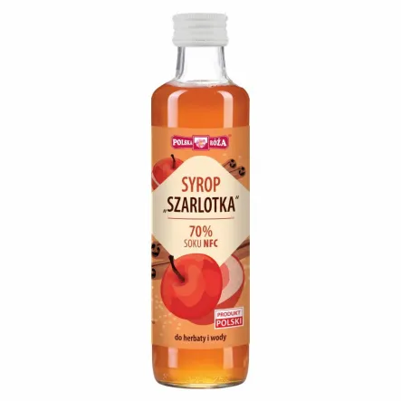 Syrop Szarlotka 70% Soku NFC 250 ml - Polska Róża