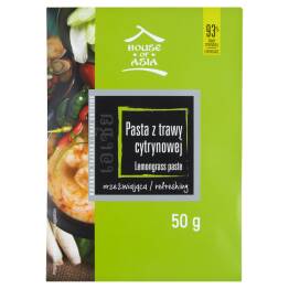 Pasta z Trawy Cytrynowej 50 g House of Asia