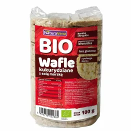 Wafle Kukurydziane z Solą Morską Bio 100 g - NaturAvena