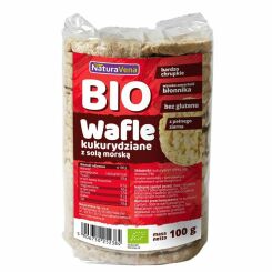 Wafle Kukurydziane z Solą Morską Bio 100 g - NaturAvena