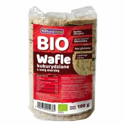 Wafle Kukurydziane z Solą Morską Bio 100 g - NaturAvena