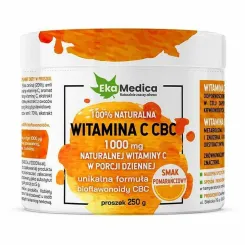 Witamina C CBC Proszek Smak Pomarańczowy 250 g - Ekamedica