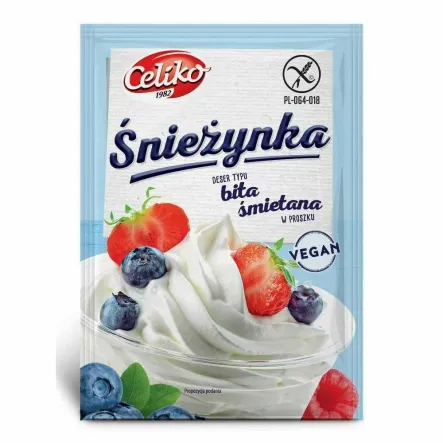 Bita Śmietana w Proszku Śnieżynka Wegańska Bezglutenowa 50 g - Celiko
