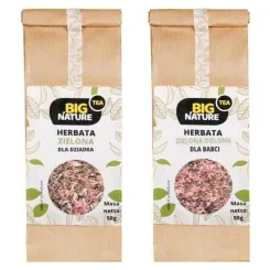 Herbata Zielona Dla Dziadka 50 g - Big Nature + Herbata Zielona Oolong Dla Babci 50 g - Big Nature