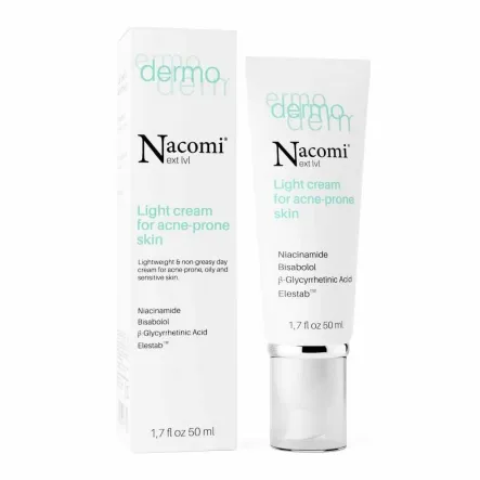 Lekki Krem do Skóry Trądzikowej 50 ml - Nacomi
