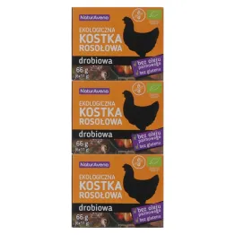 3 x Kostka Rosołowa Drobiowa 66 g Bio - NaturAvena