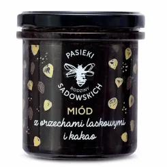 Miód z Orzechami Laskowymi i Kakao 410 g - Pasieki Sadowskich
