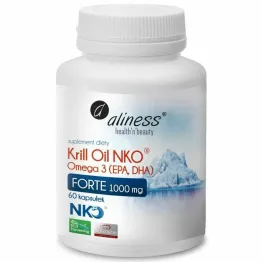 Krill Oil NKO Omega 3 FORTE 1000 mg 60 Kapsułek - Aliness