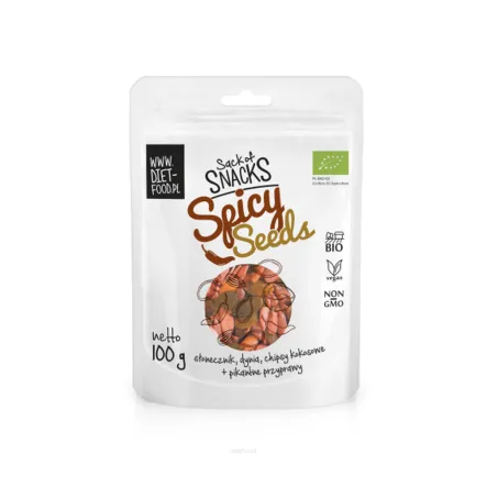 Spicy Seeds Pikantna Mieszanka Nasion Bio 100 g Diet Food - Przecena Krótka Data Minimalnej Trwałości