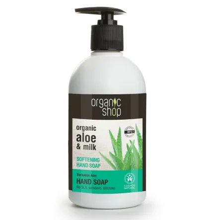 Mydło w Płynie Zmiękczające Barbadoski Aloes 500 ml - Organic Shop - Wyprzedaż
