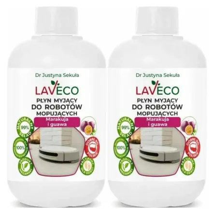 2 x Płyn Myjący do Robotów Mopujących Marakuja i Guawa 0,5 l - Laveco