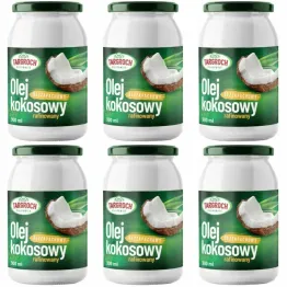 6 x Olej Kokosowy Rafinowany Bezzapachowy 900 ml - Targroch