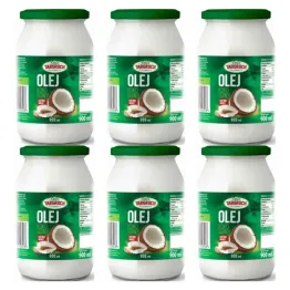 6 x Olej Kokosowy Rafinowany 900 ml Bezzapachowy - Targroch