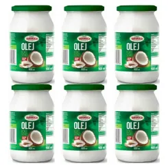 6 x Olej Kokosowy Rafinowany 900 ml Bezzapachowy - Targroch