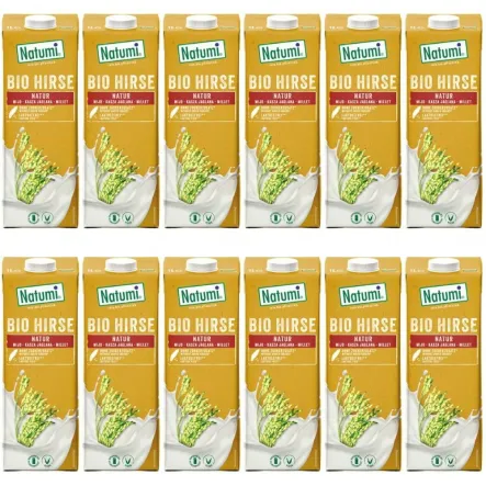 Napój Jaglany Bezglutenowy Bio 1 L Natumi UHT - Zestaw 12 x 1 L
