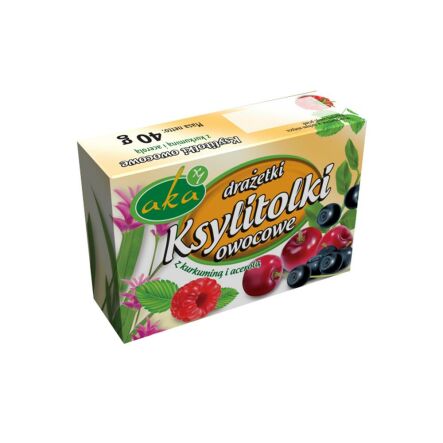 Ksylitolki - Drażetki Owocowe 40 g - Aka