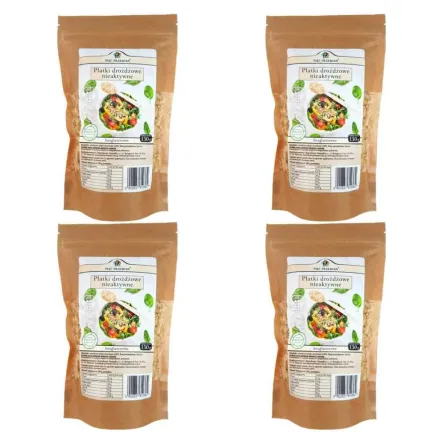 4 x Płatki Drożdżowe Nieaktywne Bezglutenowe 150 g Pięć Przemian