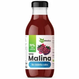 Syrop Malina Bez Dodatku Cukru 300 ml - Ekamedica