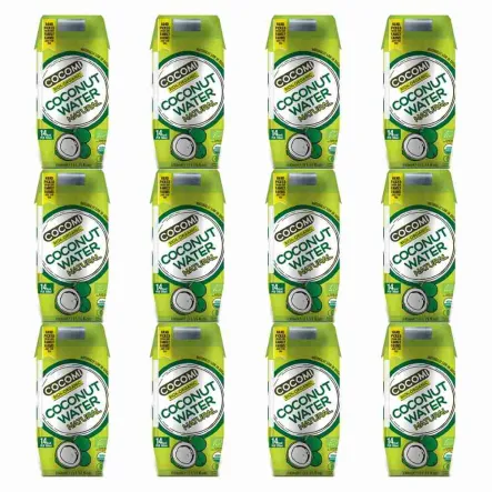 12 x Woda Kokosowa Naturalna UHT Bio 330 ml - Cocomi