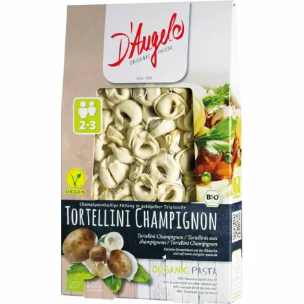 Tortellini z Pieczarkami Bio 250 g - D`Angelo