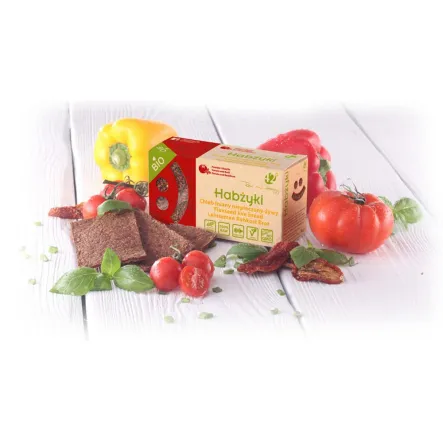 Habżyki Chleb Niepieczony Lniany Bazylia Pom. Bio Bg 70g-42