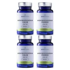 2 x Pakiet Ashwagandha CALM+ POWER 120 Kapsułek (2x 60 Kapsułek) - Puromedica