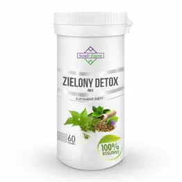 Zielony Detox Mix 500 mg 60 Kapsułek Premium - Soul Farm