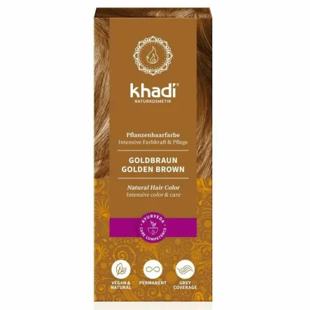 Henna Złoty Brąz KHA-129 100 g - Khadi