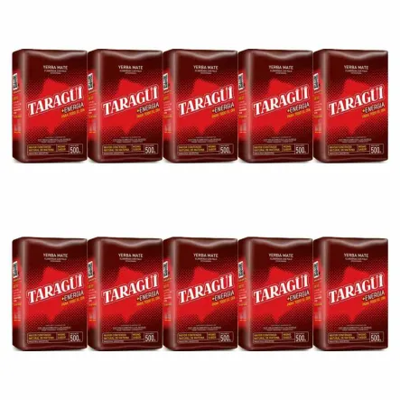 10 x Yerba Mate Taragui Energia 500 g