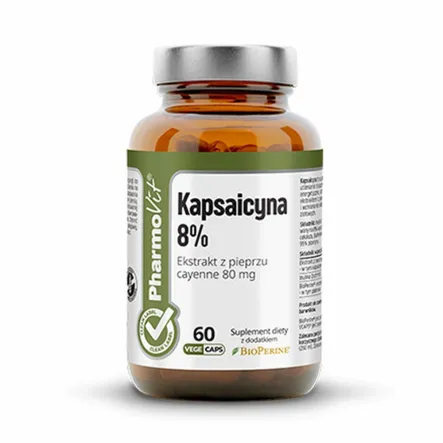Kapsaicyna 8% 60 Kapsułek Clean Label - Pharmovit - Wyprzedaż
