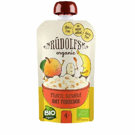 Owsianka Brzoskwiniowo-Bananowa Bio 110 g - Rudolfs