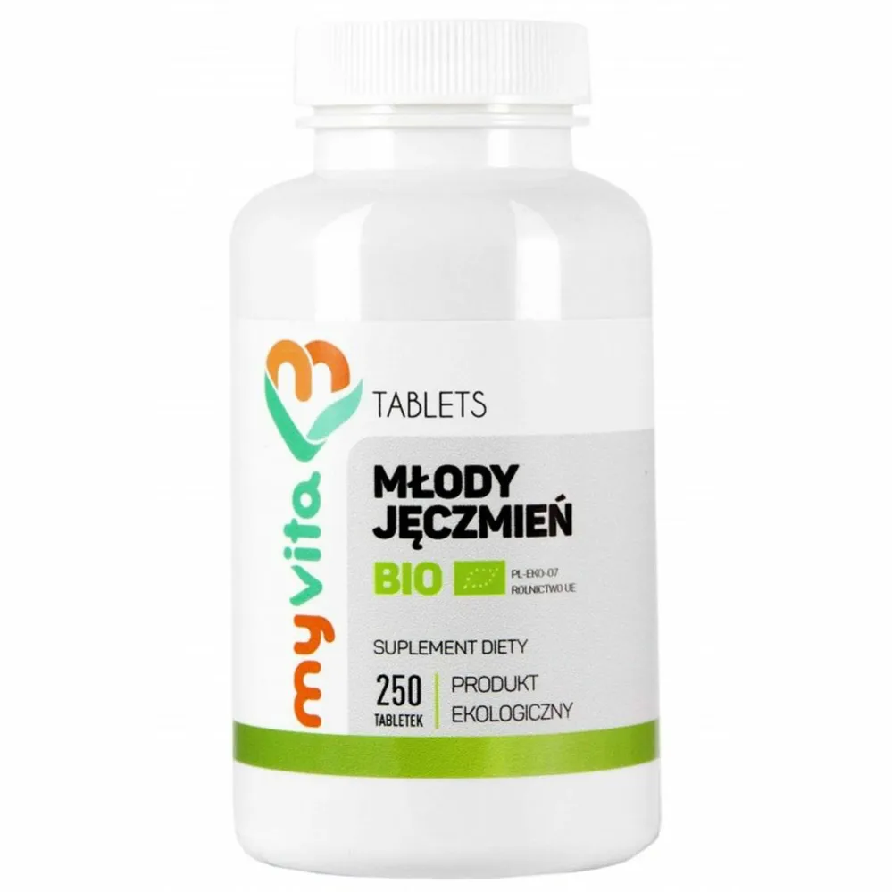 Młody Jęczmień Bio 500 mg 250 Tabletek - MyVita